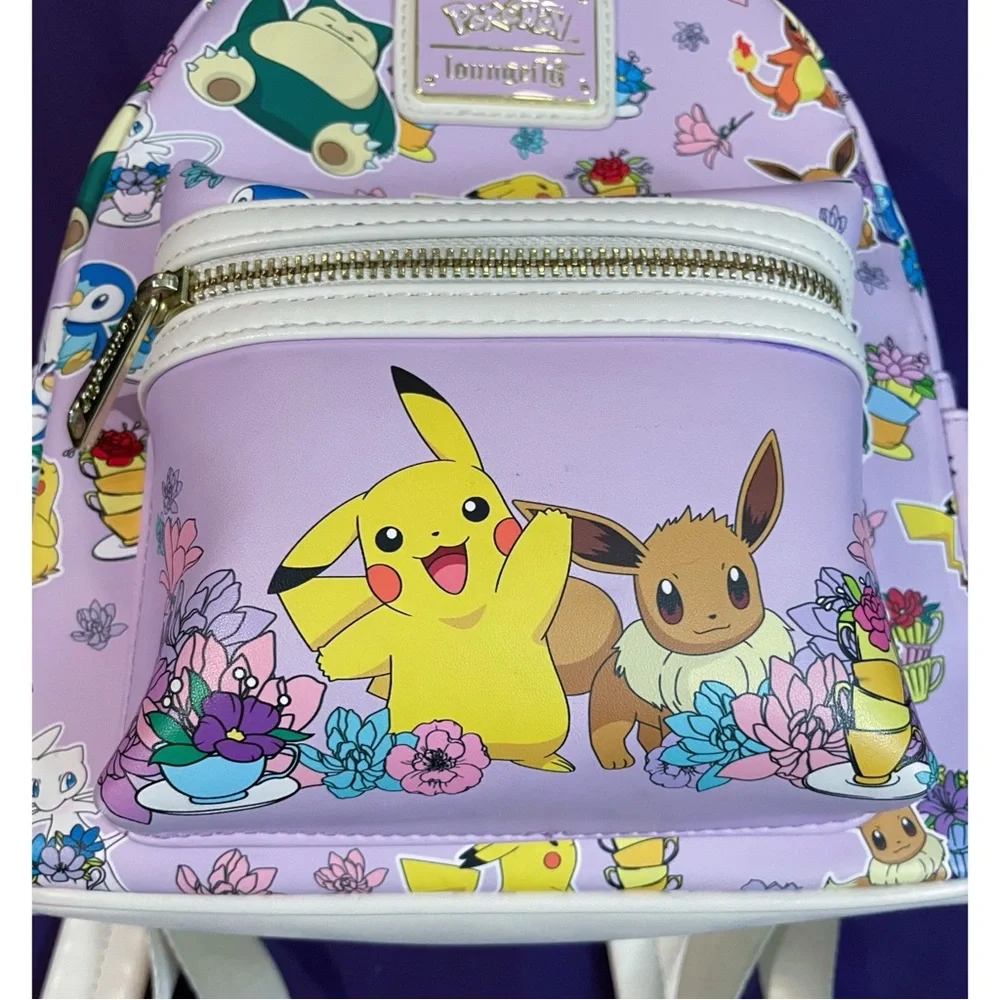 Loungefly Pokemon floral teacups party lavender mini backpack- 90s anime kawaii